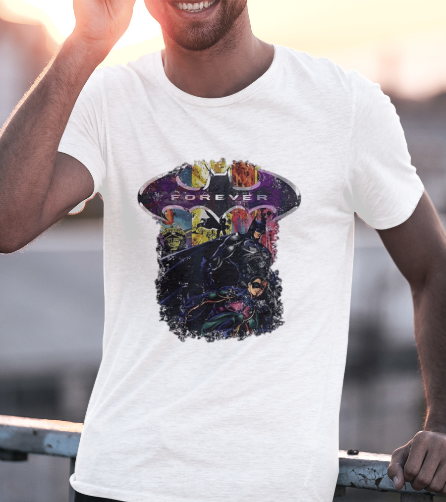 Batman Forever Gotham Robin DC Comics Superhero Action Adventure T-Shirt