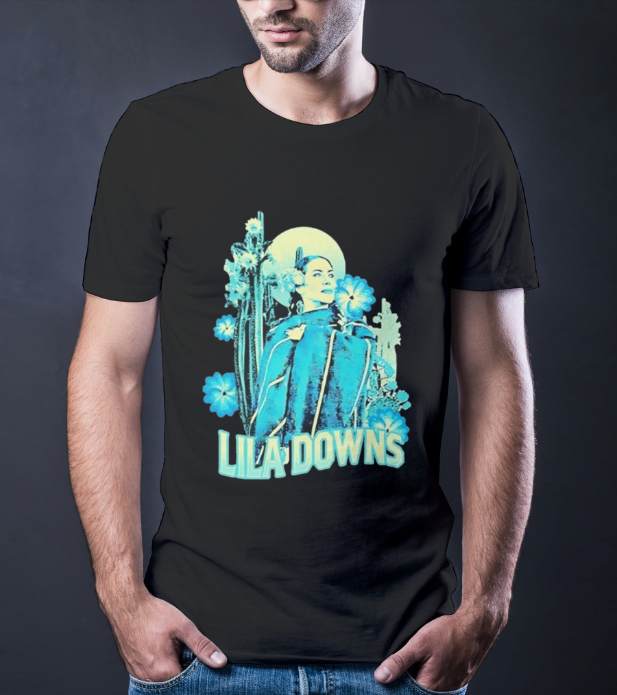 Lila Downs Mexican Cactus Floral T-Shirt