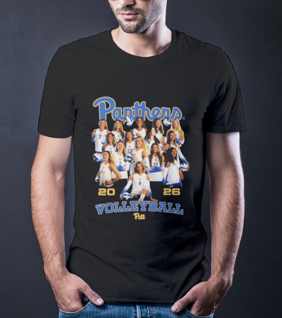 Panthers Pitt Volleyball 2026 Women's Team T-Shirt