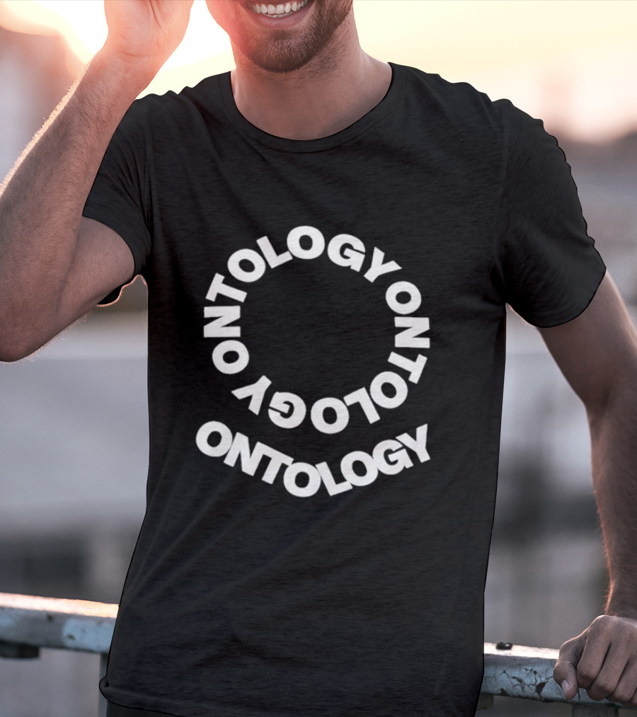 Pope Leo Wear Ontology Text Spiral T-Shirt