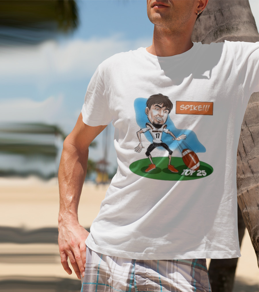 Spike Top 25 Drew Mestemaker Oklahoma State Cowboys Pokes T-Shirt