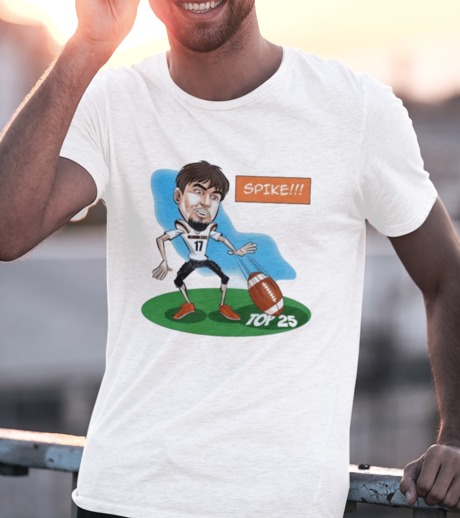 Spike Top 25 Drew Mestemaker Oklahoma State Cowboys Pokes T-Shirt