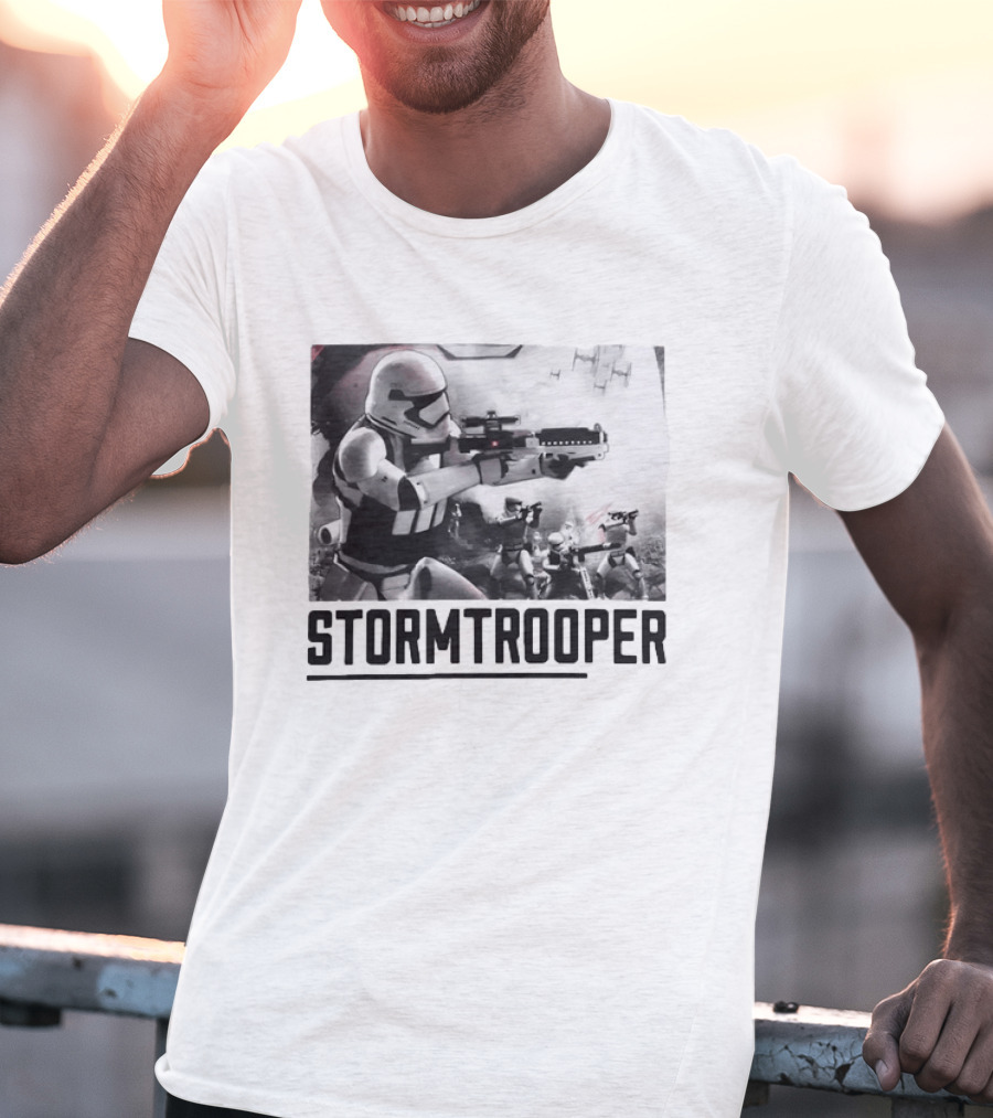 First Order Stormtrooper Star Wars Empire Battle Scene T-Shirt