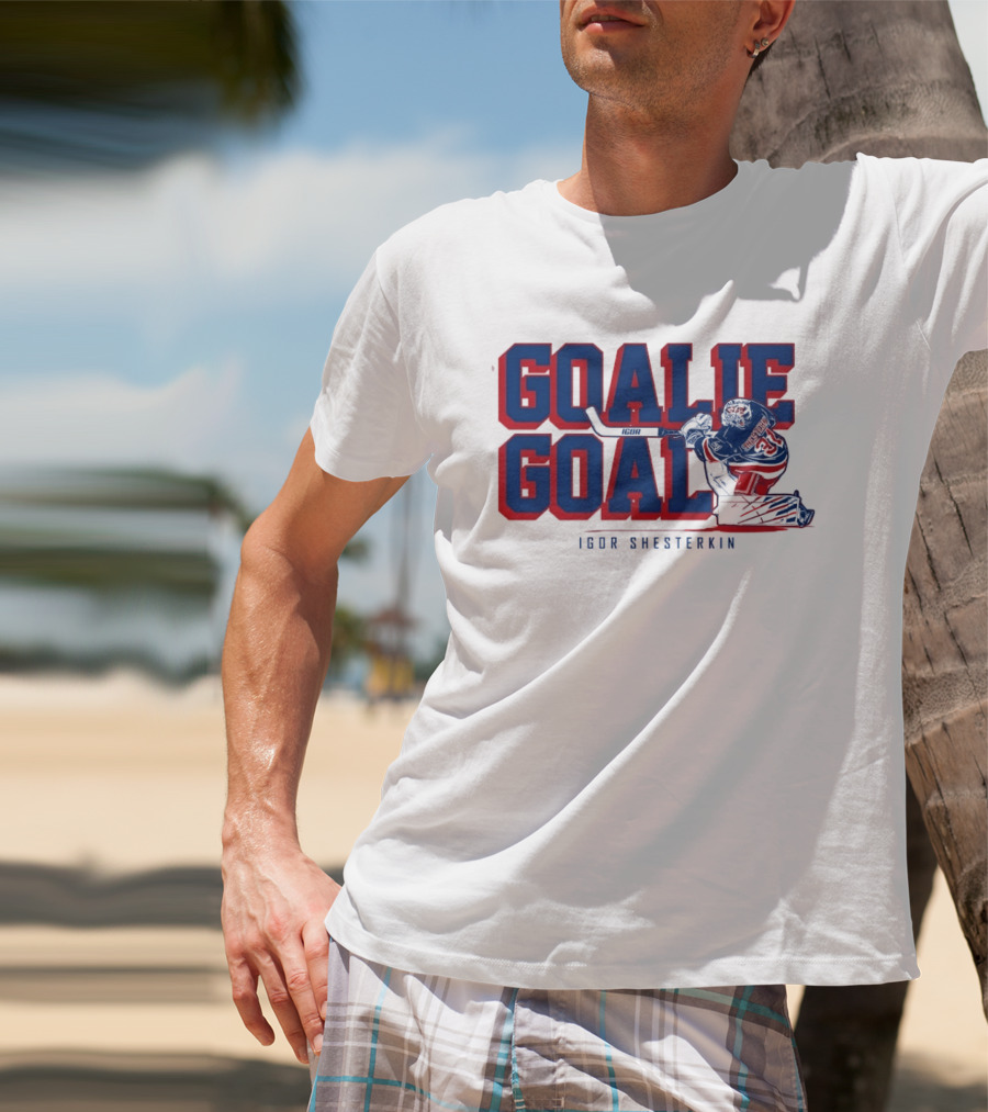 Igor Shesterkin Goalie Goal New York Rangers T-Shirt