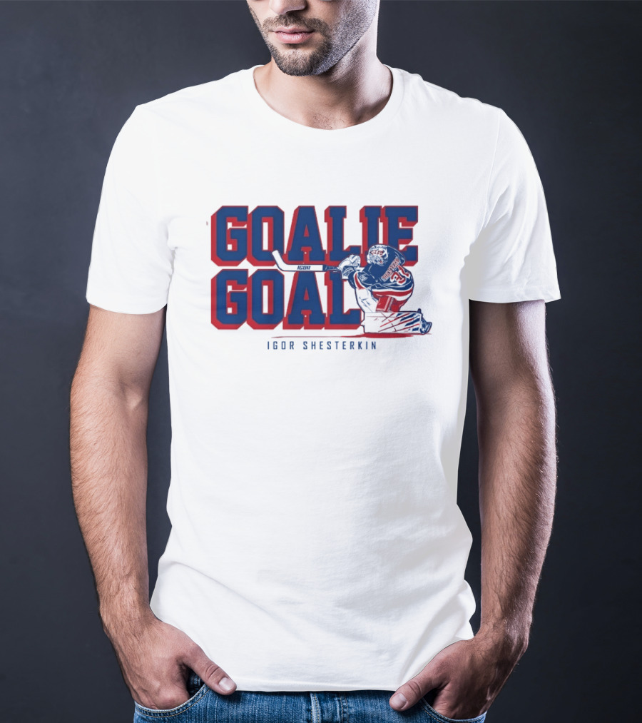 Igor Shesterkin Goalie Goal New York Rangers T-Shirt