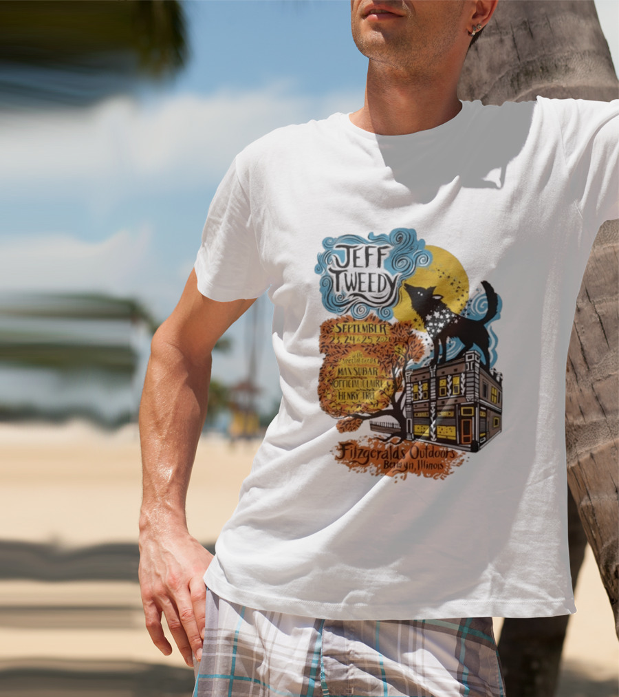 Jeff Tweedy September 24 25 2026 With Mavis Staples FitzGeralds Outdoors Berwyn Illinois T-Shirt