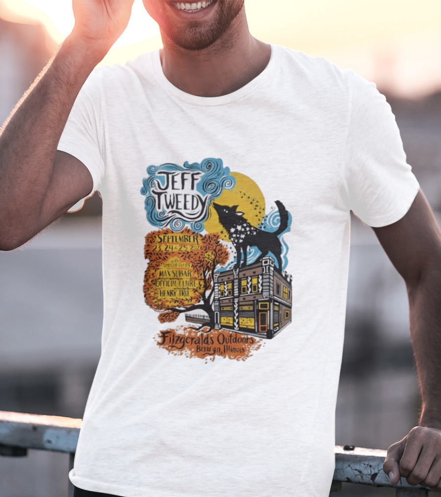 Jeff Tweedy September 24 25 2026 With Mavis Staples FitzGeralds Outdoors Berwyn Illinois T-Shirt