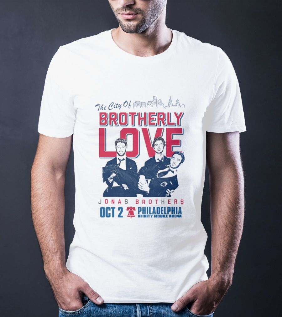 The City Of Brotherly Love Jonas Brothers Philadelphia October 2concert T-Shirt