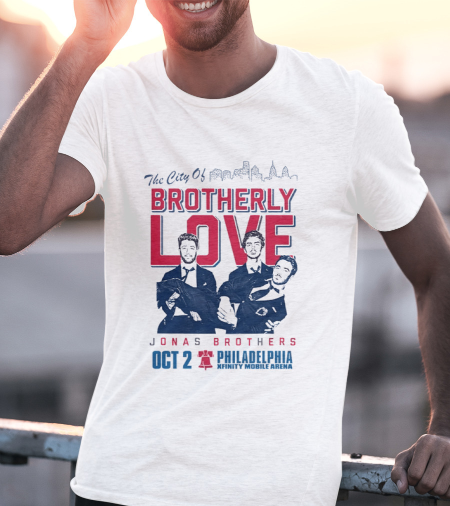 The City Of Brotherly Love Jonas Brothers Philadelphia October 2concert T-Shirt