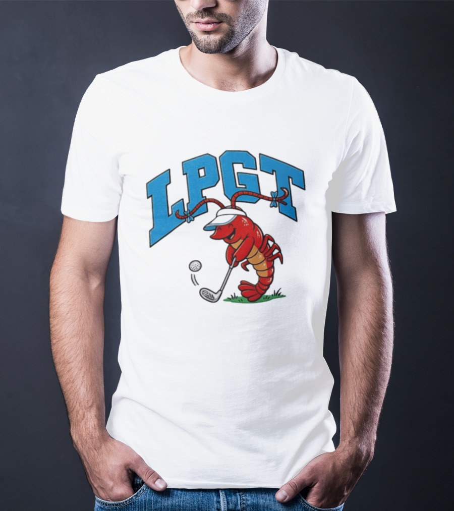 Lobster Playing Golf LPGT Fun T-Shirt