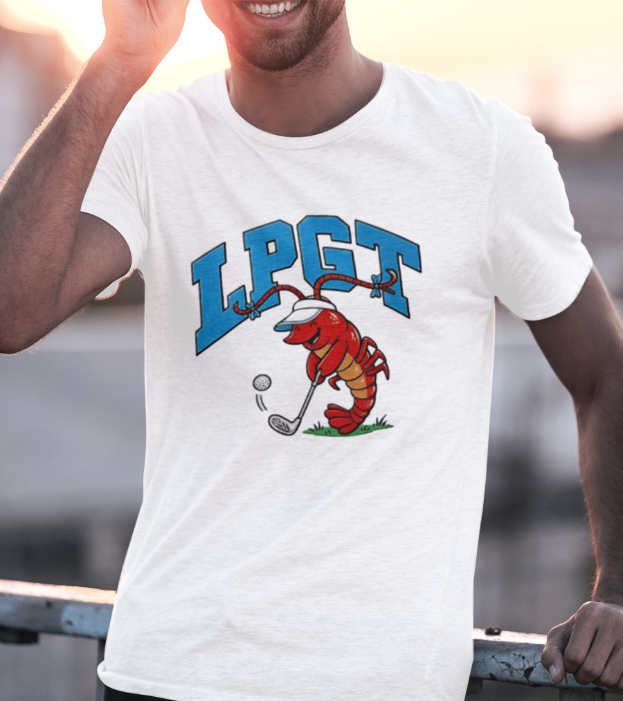 Lobster Playing Golf LPGT Fun T-Shirt