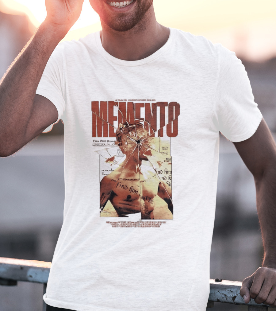 Memento Christopher Nolan Guy Pearce Crime Thriller T-Shirt