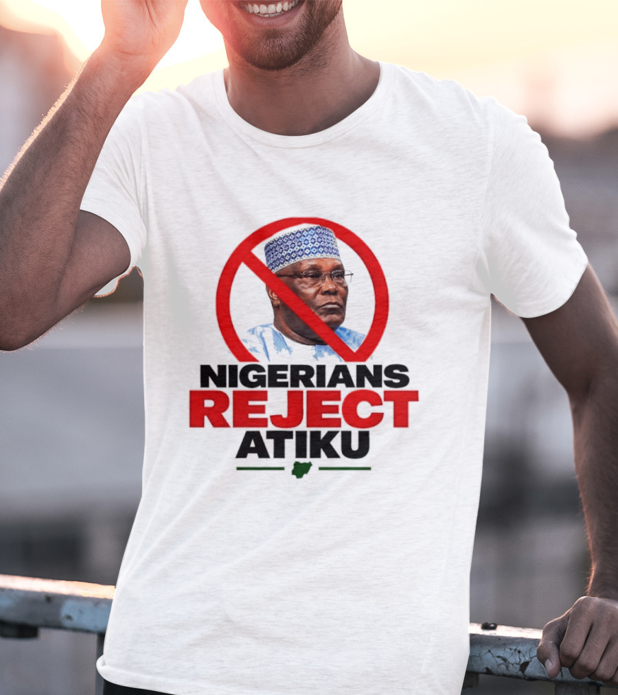 Nigerians Reject Atiku Political Protest Red Circle Image T-Shirt