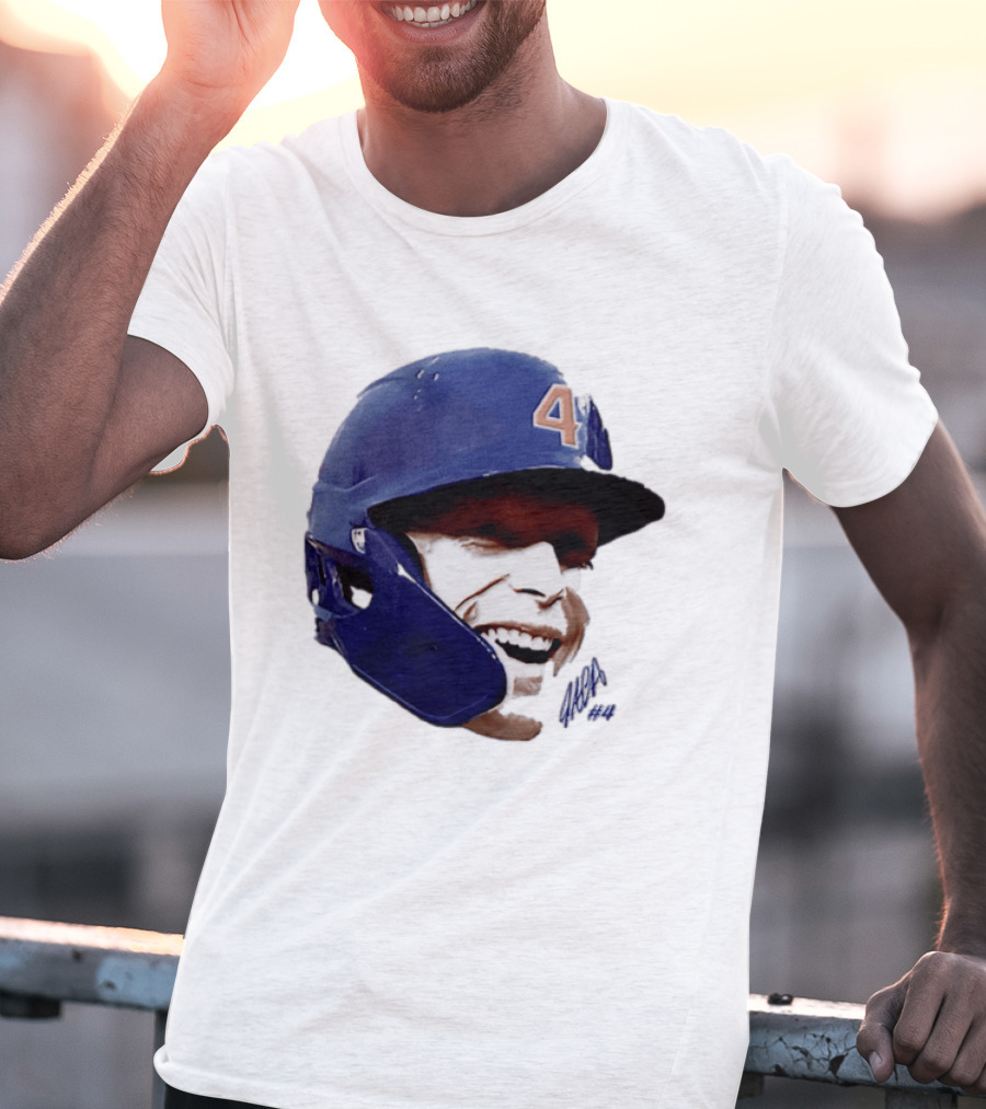 Pete Crow Armstrong Chicago Cubs Big Head Number 40 Baseball T-Shirt