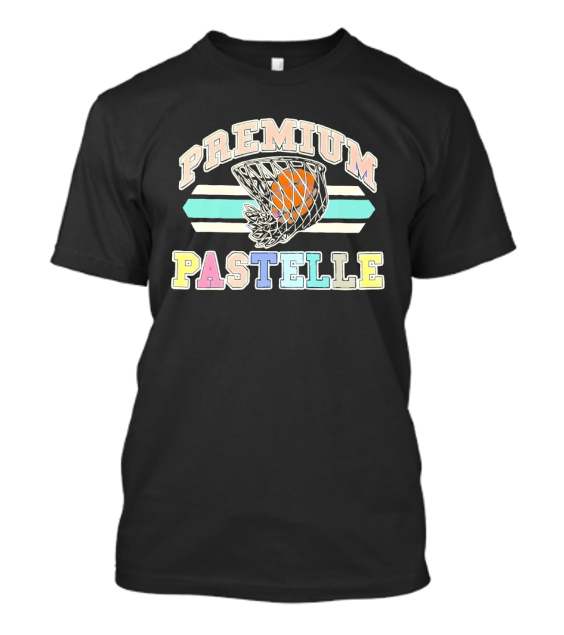 PREMIUM PASTELLE Basketball Hoops Pastel T-Shirt