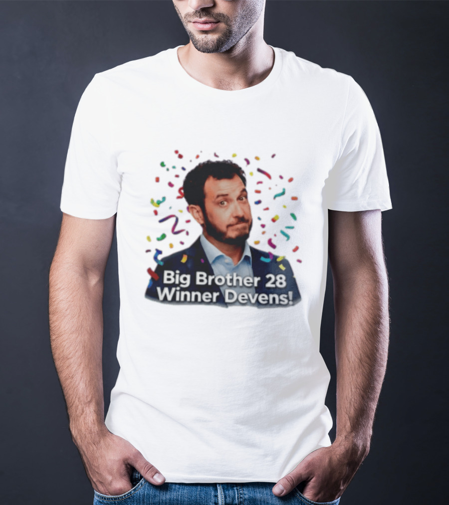 Big Brother 28 Winner Devens Celebration Confetti T-Shirt