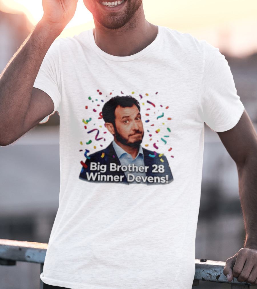 Big Brother 28 Winner Devens Celebration Confetti T-Shirt