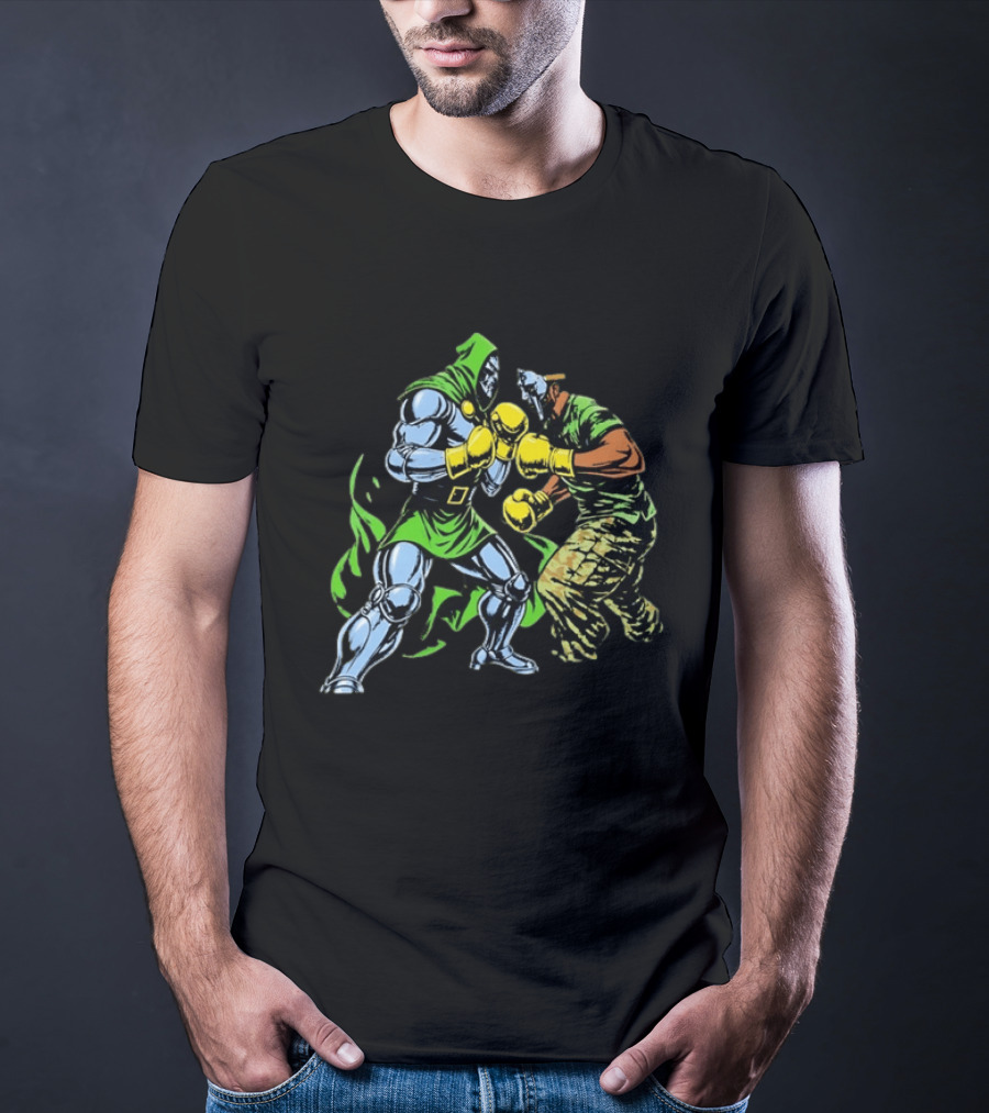 Doctor Doom Vs MF DOOM Marvel Boxing Match Showdown T-Shirt
