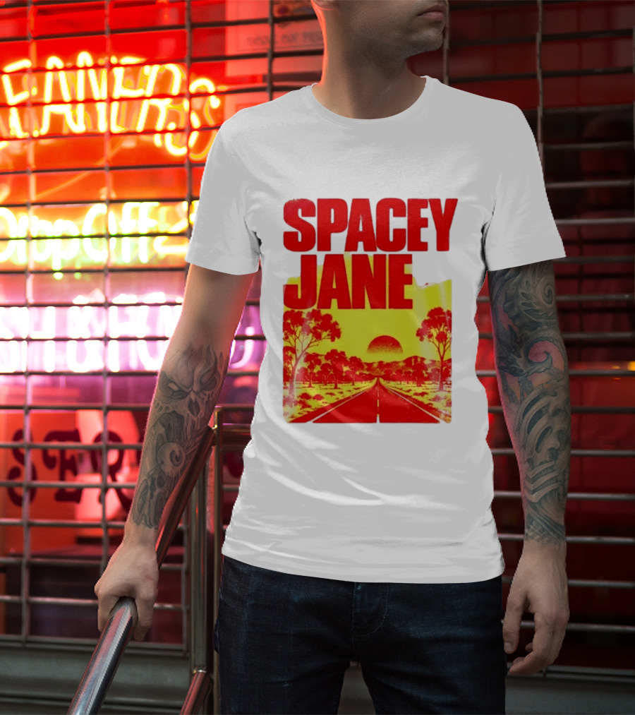 Spacey Jane Live Tour Australian Outback Sunset Scene T-Shirt