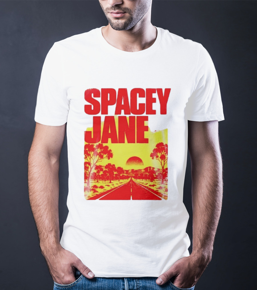 Spacey Jane Live Tour Australian Outback Sunset Scene T-Shirt