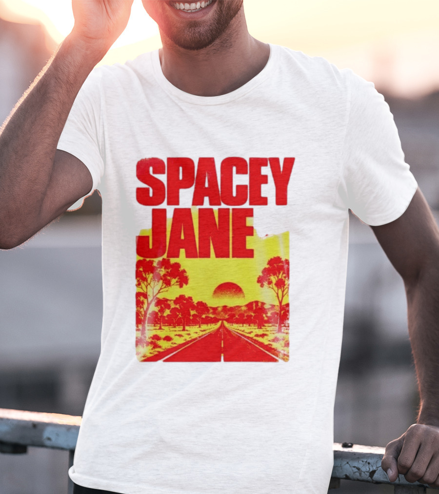 Spacey Jane Live Tour Australian Outback Sunset Scene T-Shirt