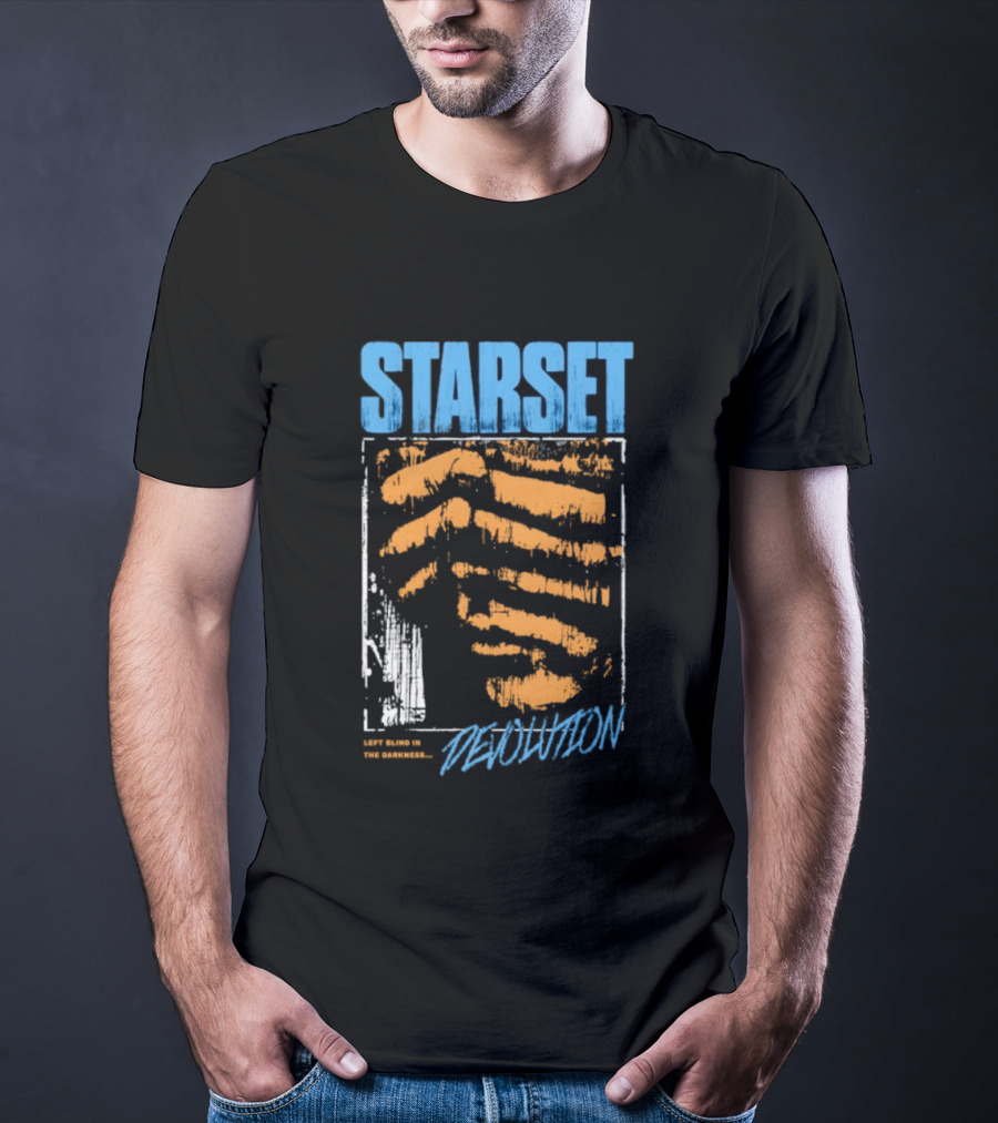 Starset Devolution Left Blind In The Darkness Vibrant Abstract Handprint T-Shirt