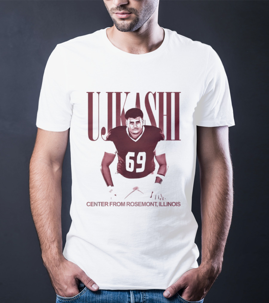 Ujkashi 69 Center Football Player From Rosemont Illinois T-Shirt