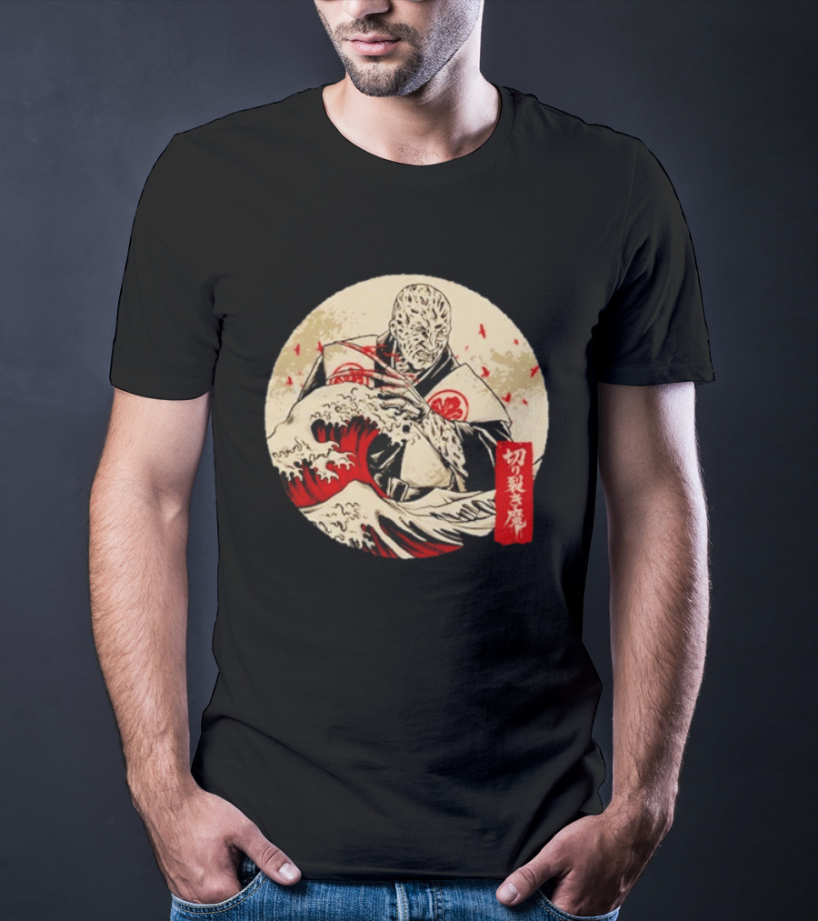 Freddy Krueger A Nightmare On Elm Street Japanese The Nightmare Samurai Ukiyo E T-Shirt