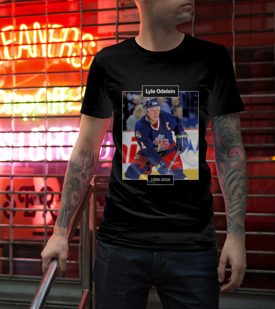 Lyle Odelein Hockey Player 1968 2026 Memorial T-Shirt