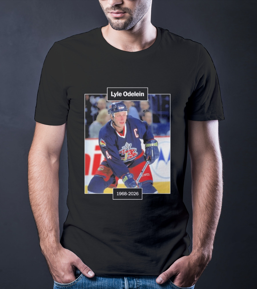 Lyle Odelein Hockey Player 1968 2026 Memorial T-Shirt
