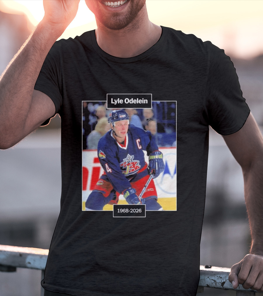 Lyle Odelein Hockey Player 1968 2026 Memorial T-Shirt