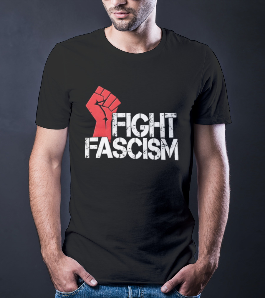 Mike Myers Red Fist Fight Fascism T-Shirt