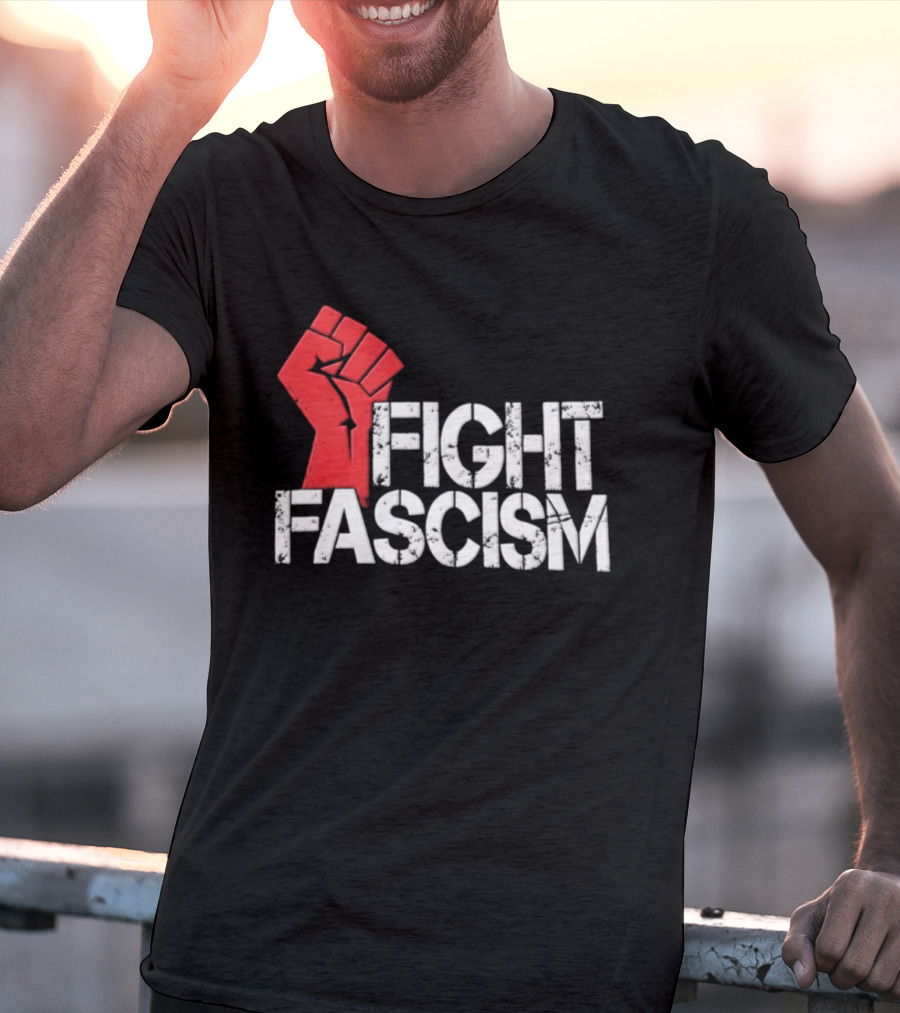 Mike Myers Red Fist Fight Fascism T-Shirt