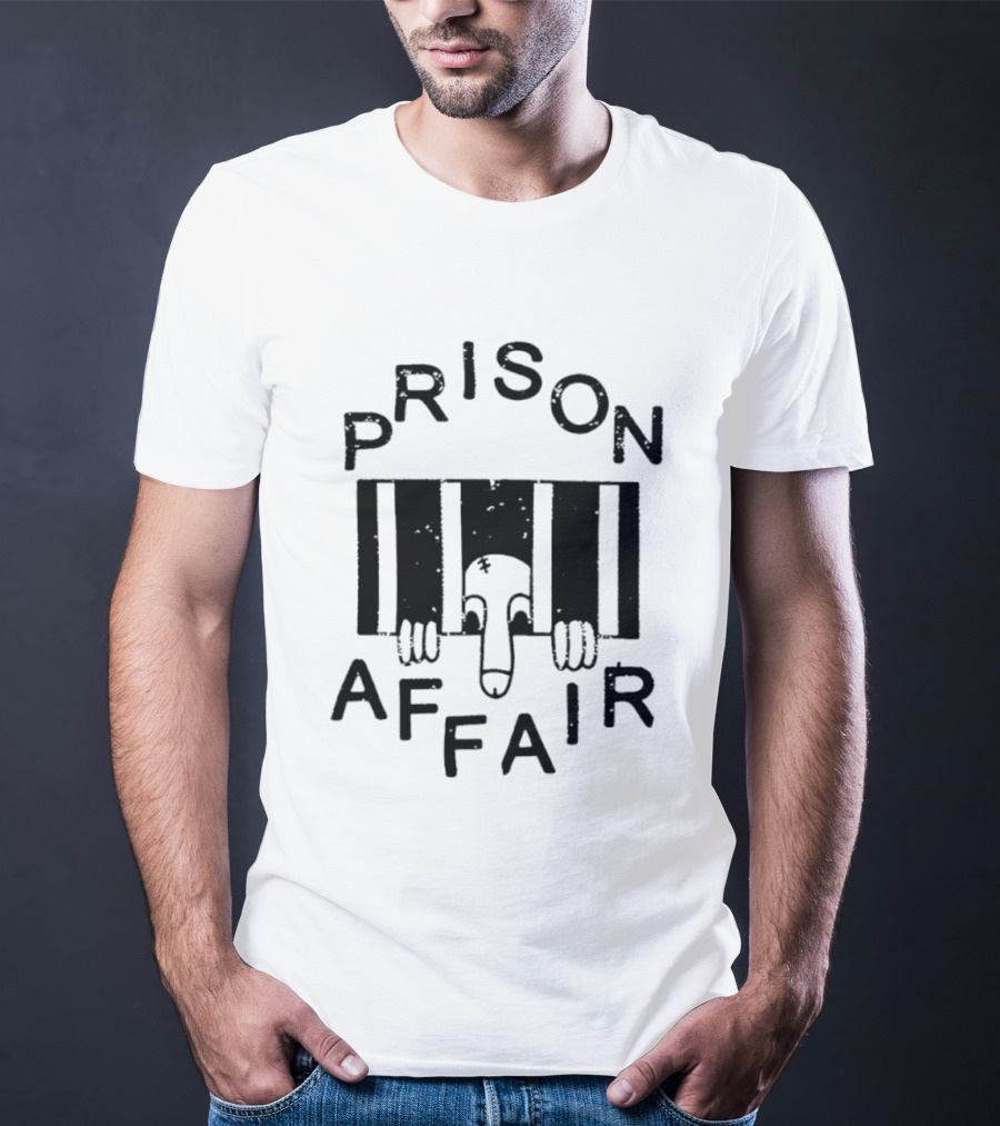 Prison Affair Distressed Jail Bars Hands Behind Bars T-Shirt