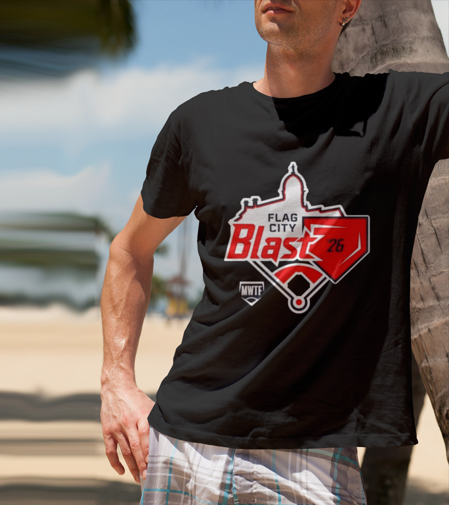 7th Annual Flag City Blast Softball '26 MWTF Event T-Shirt