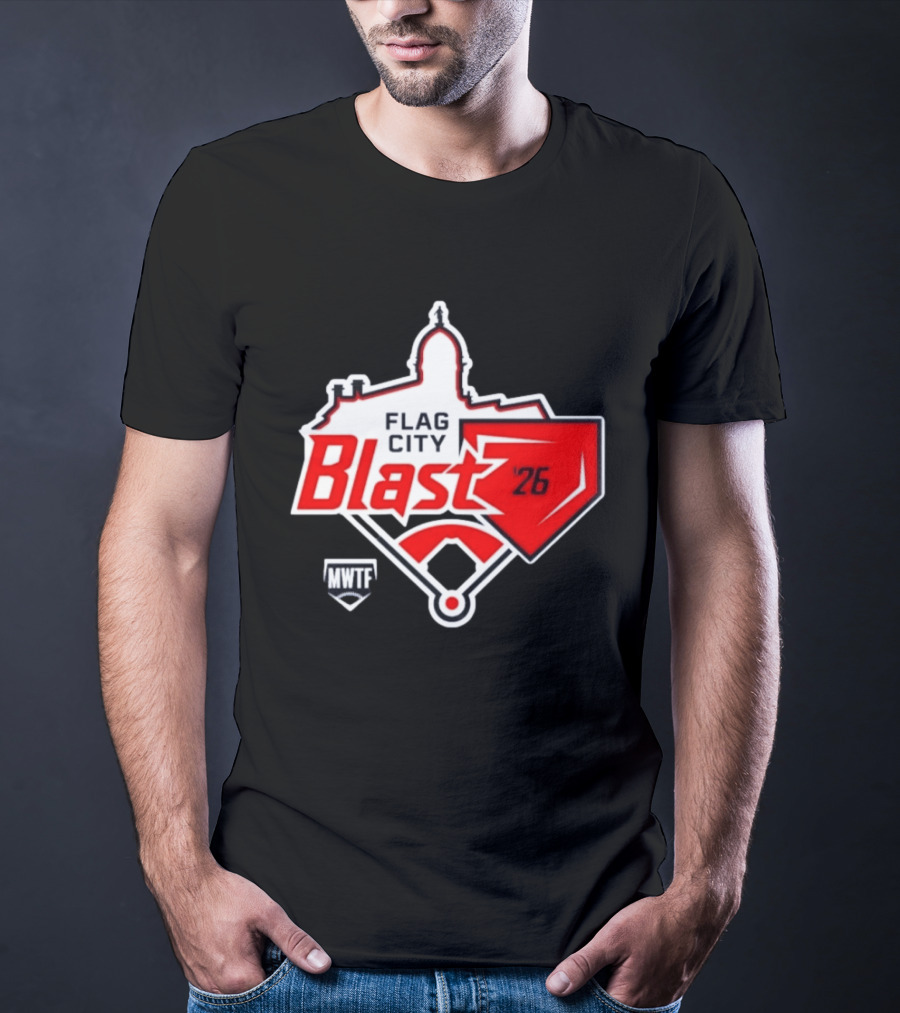 7th Annual Flag City Blast Softball '26 MWTF Event T-Shirt