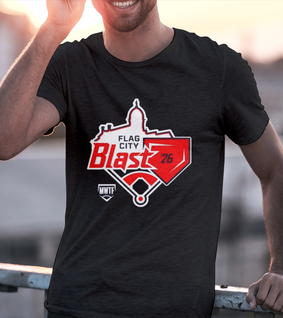 7th Annual Flag City Blast Softball '26 MWTF Event T-Shirt