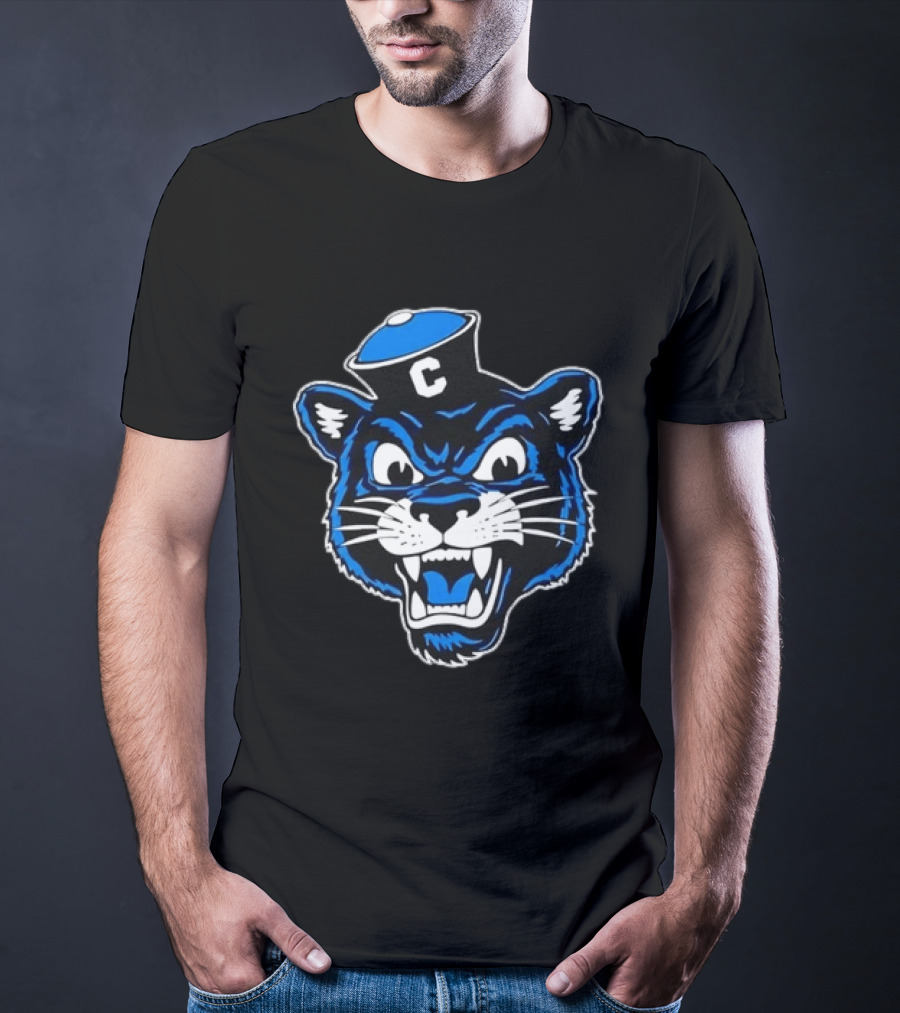 Columbia University Blue Panther Head T-Shirt