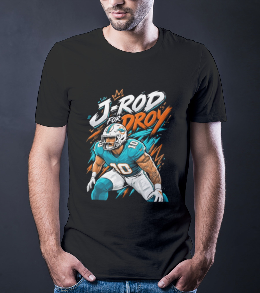 Miami Dolphins J Rod Droy Tyreek Hill Fan T-Shirt