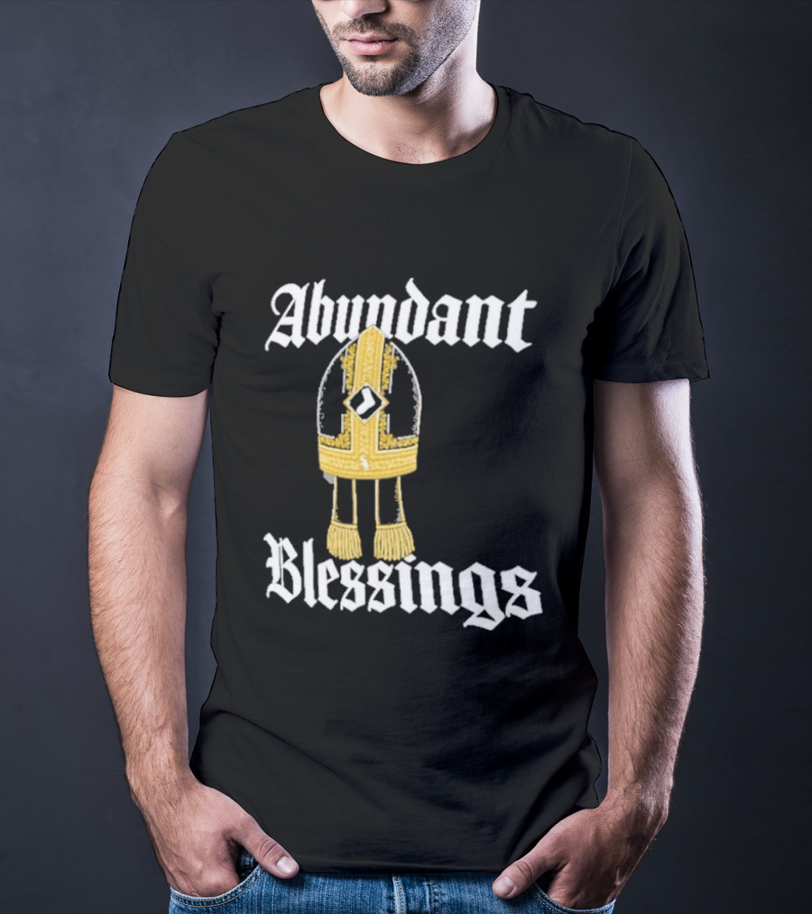 Abundant Blessings White Sox Pope Hat T-Shirt