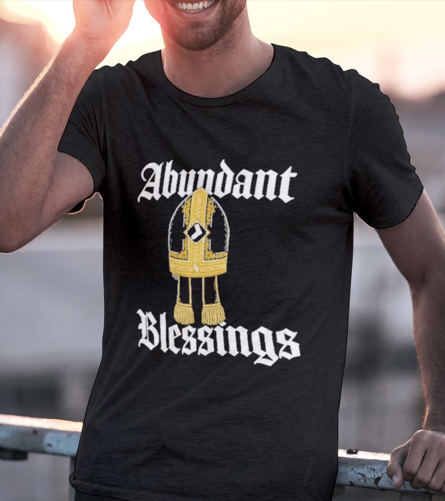 Abundant Blessings White Sox Pope Hat T-Shirt
