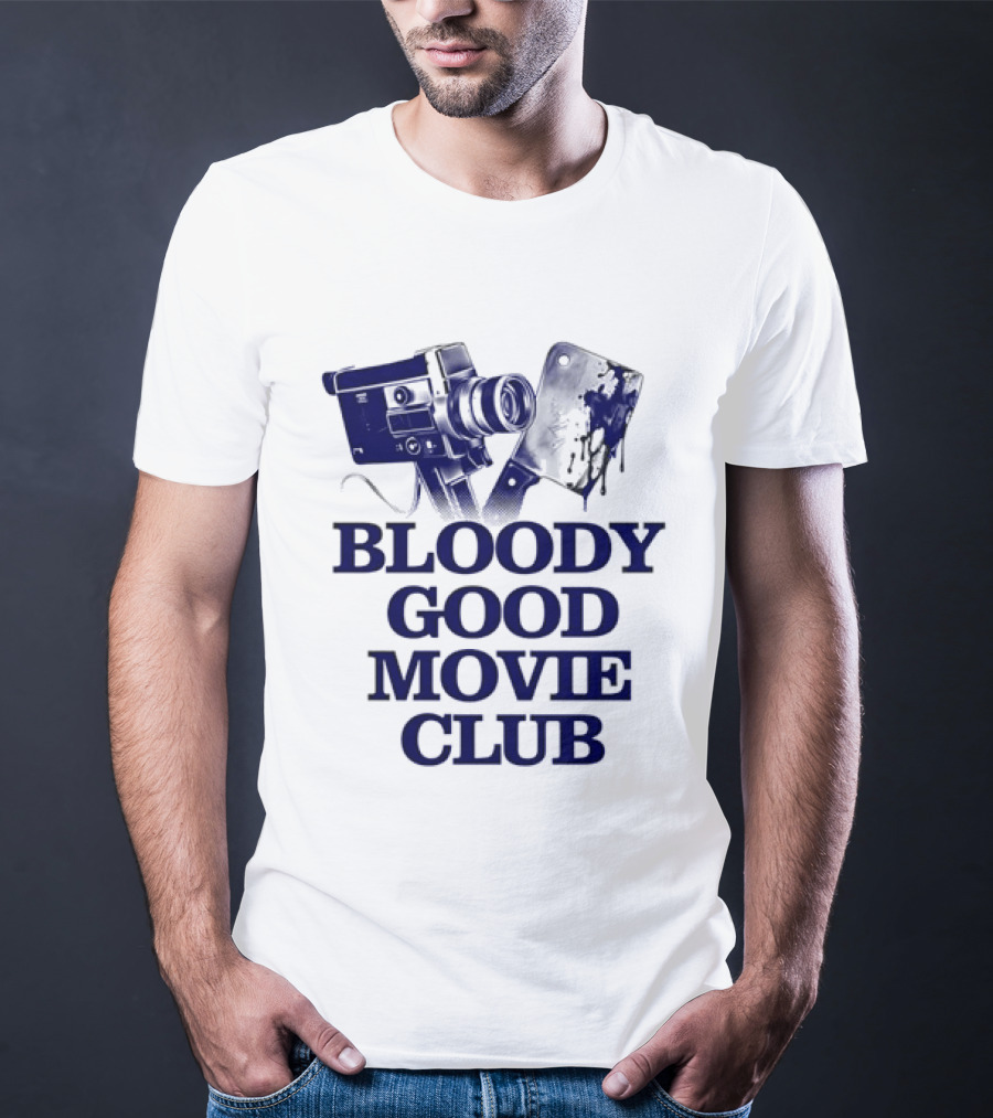 Bloody Good Movie Club Vintage Camera Aesthetic T-Shirt