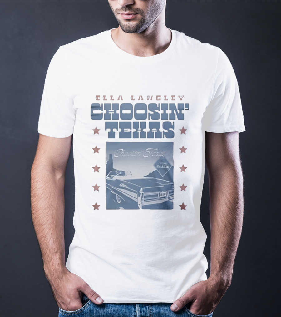 Ella Langley Choosin' Texas Amarillo Retro Car Billboard T-Shirt