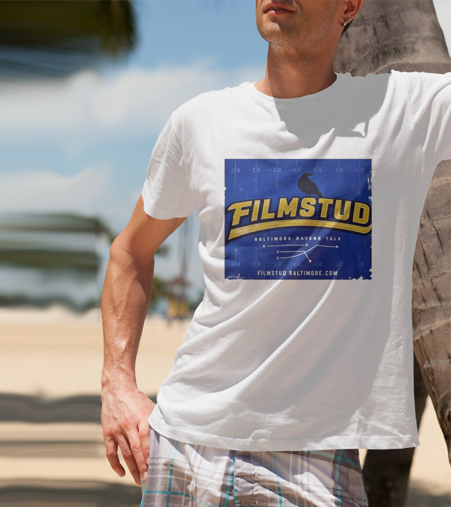 Filmstud Baltimore Ravens Talk Football FilmstudBaltimore.com T-Shirt