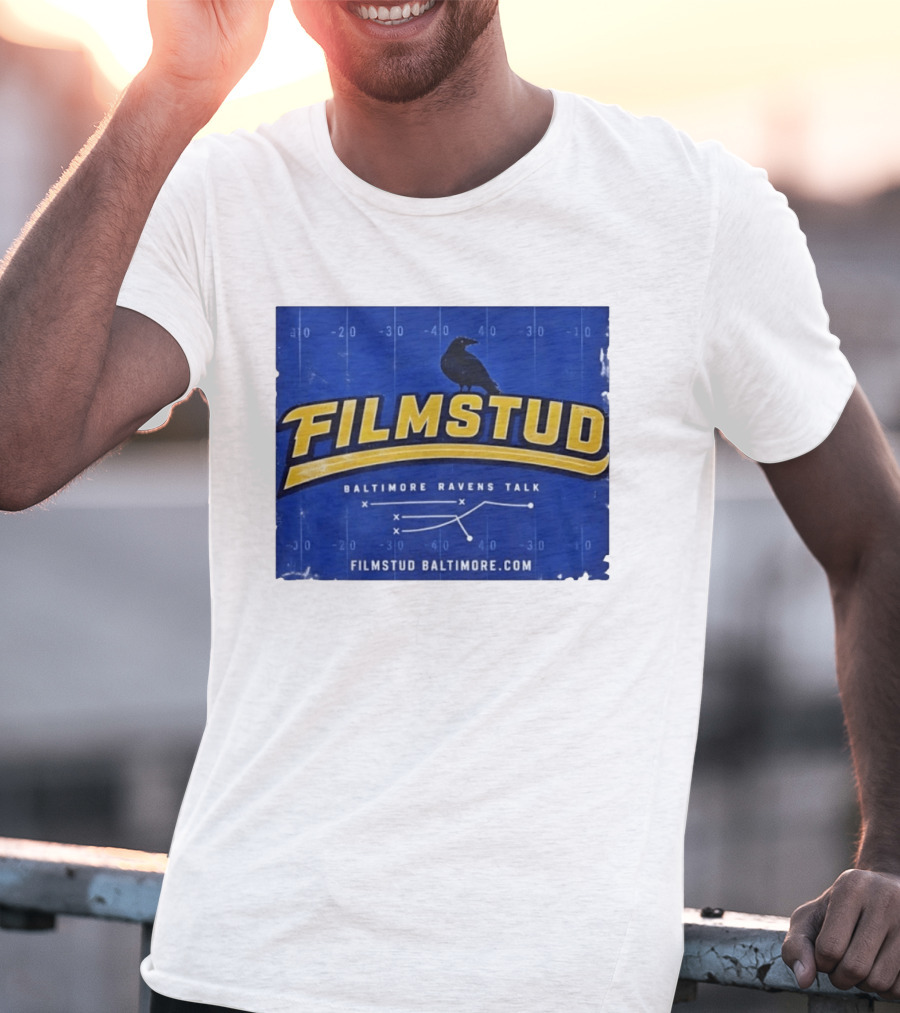 Filmstud Baltimore Ravens Talk Football FilmstudBaltimore.com T-Shirt