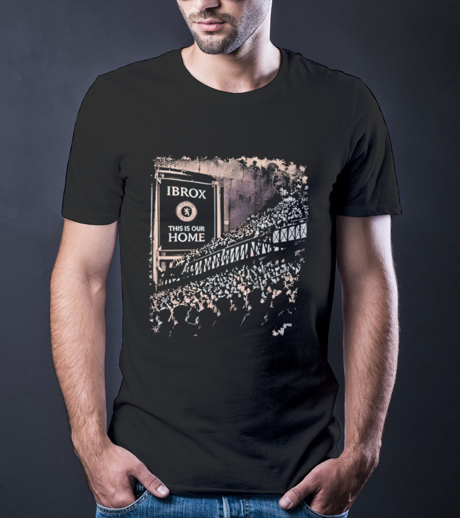 Ibrox Stadium This Is Our Home Rangers FC Crowd Scene T-Shirt