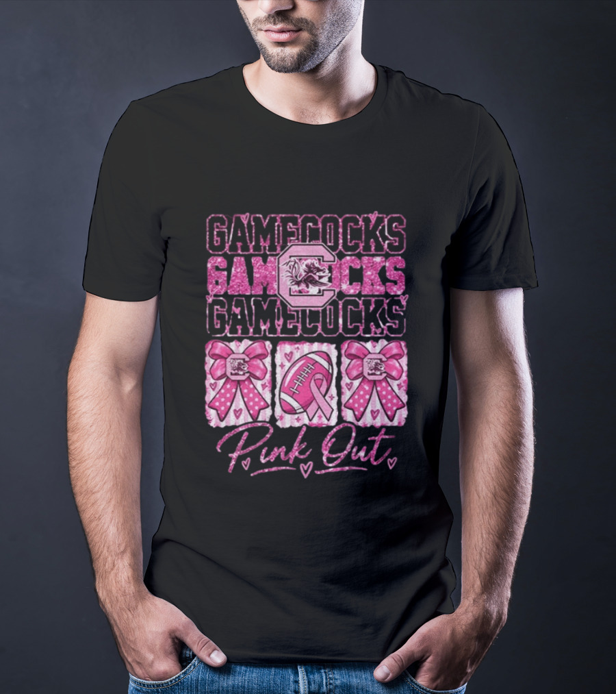 South Carolina Gamecocks Breast Cancer Awareness Pink Out Game Day T-Shirt