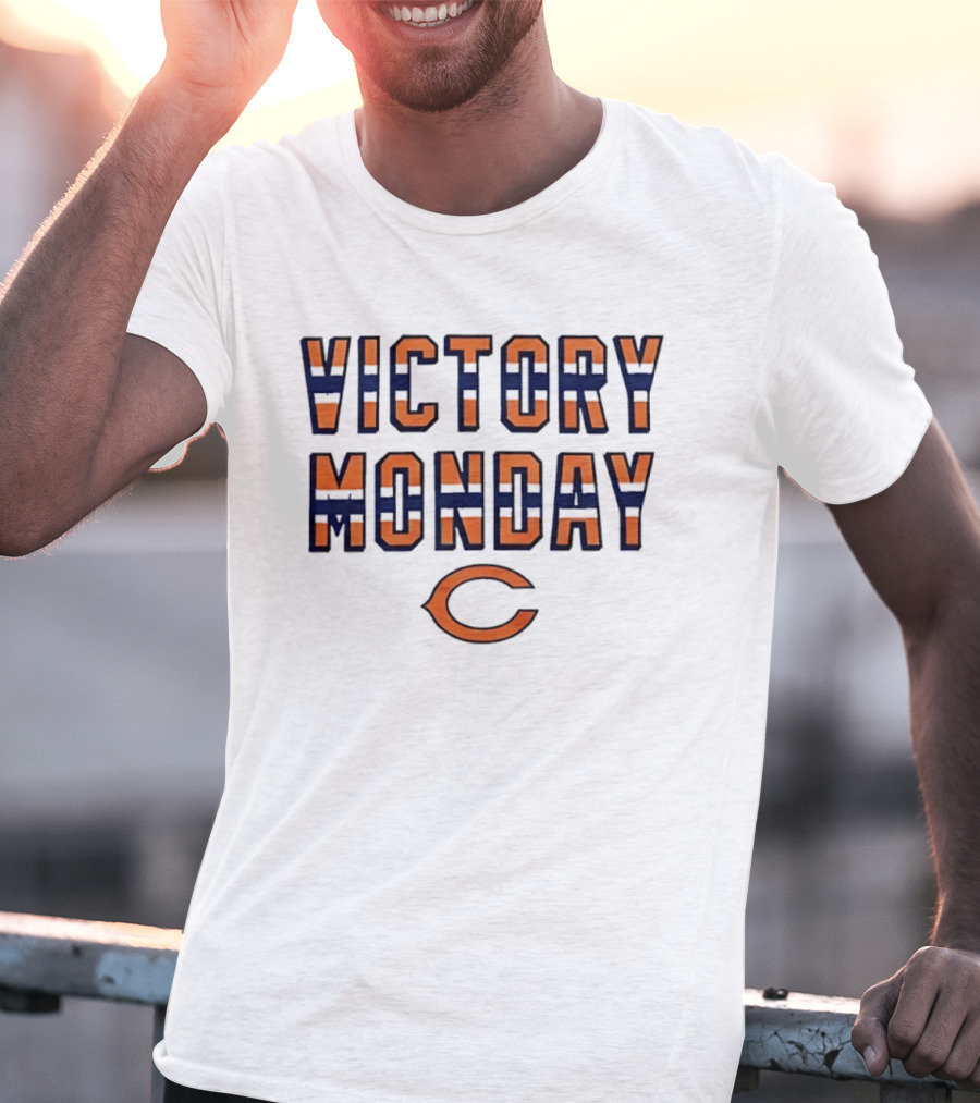 Victory Monday Chicago Bears Fans Celebration T-Shirt