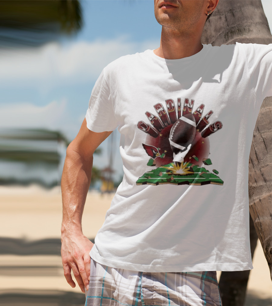Cardinals 2026 Explode Clubhouse Football Breakthrough T-Shirt
