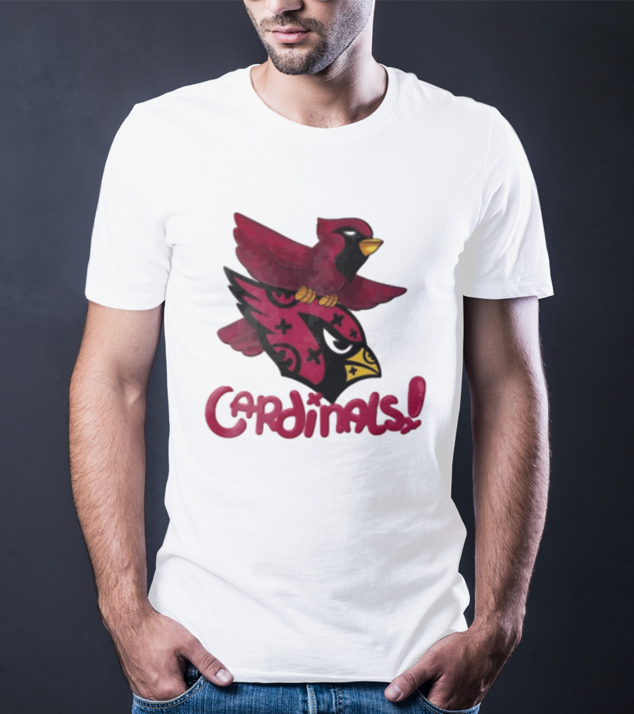 Arizona Cardinals Red Bird Iconic Fan Gear T-Shirt